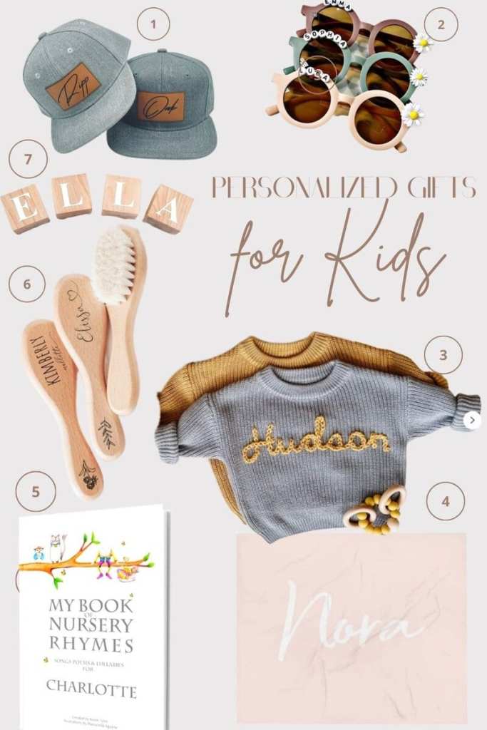 Personalized gifts for kids including custom books, name puzzles, monogram accessories, and fun personalized gift ideas.