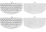 Four silicone baking mats featuring different textured surfaces for improved heat distribution and baking performance.