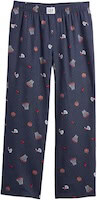 Pajama pants for boys with colorful heart and star patterns, perfect for summer travel and vacation.