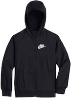 Black Nike hoodie for boys, perfect for travel and summer vacations.