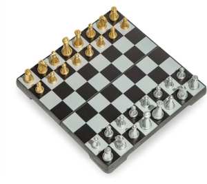 Travel Magnetic Chess Mini Set (6.3 inches)-Compact, Foldable, Educational Board Game