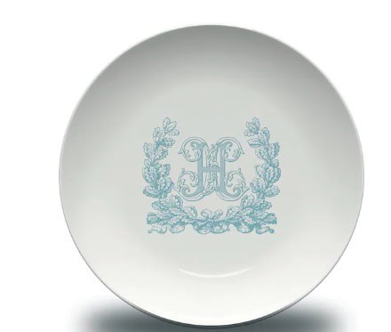 monogrammed plates
