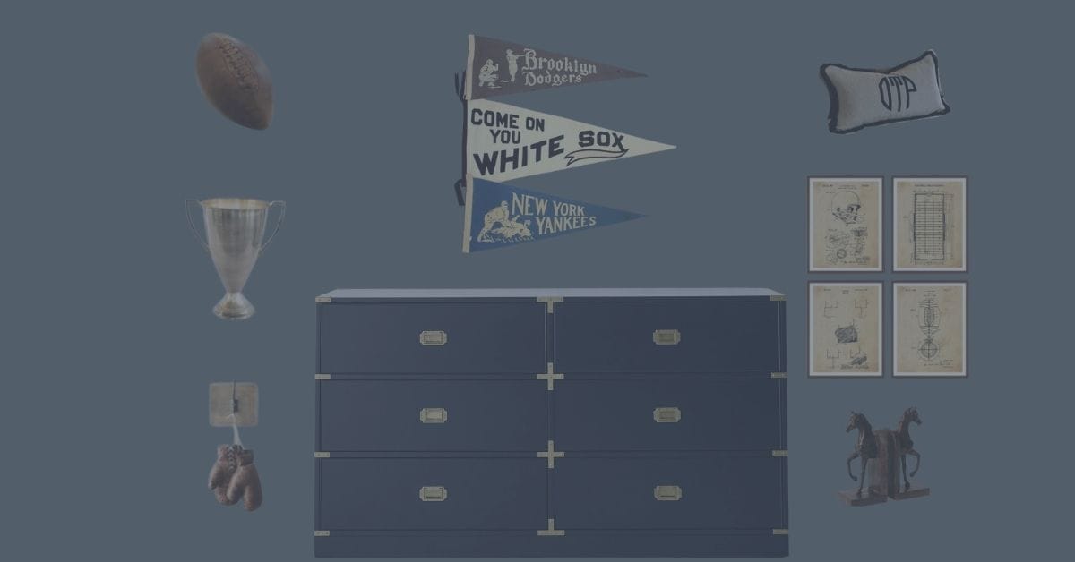 Vintage-Inspired Big Boy Bedroom : Mood Board
