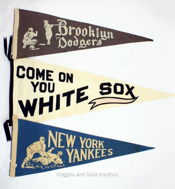 vintage sports pennants