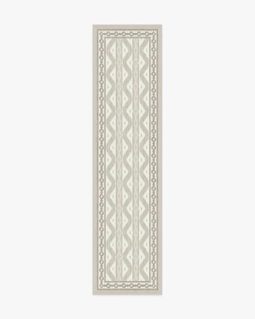 ruggable with collaboration with Miss Alice neutral ikat runner rug