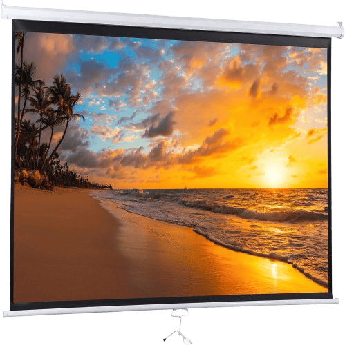 72'' Pull down Projection Screen for Home Theater or Outdoor use