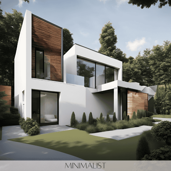 Minimalist Homes:As the name suggests, minimalist homes focus on simplicity and decluttering, with an emphasis on open spaces, neutral color schemes, and functional furnishings. The architecture itself is straightforward, often with smooth surfaces and a lack of decorative elements.