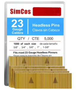 an image of assorted 23 gauge pin nails