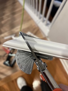 cutting molding with miter shears