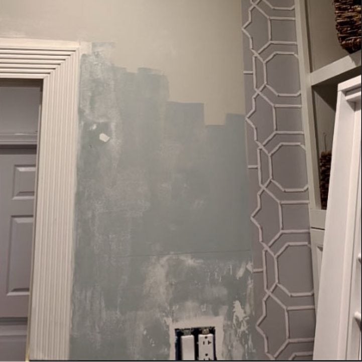 wall before wallpaper