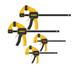 DEWALT Medium and Large Trigger Clamp Set – 4 pieces.