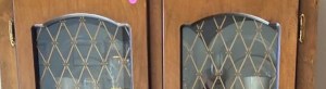 an image of a old dated cabinet door