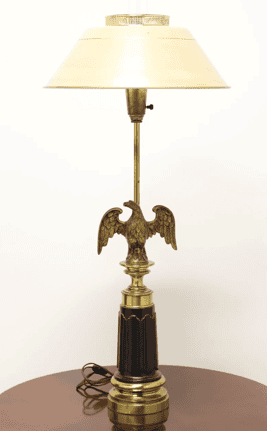 Mid 20th Century Brass American Eagle Table Lamp