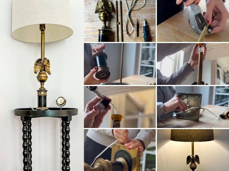steps to rewire a basic lamp