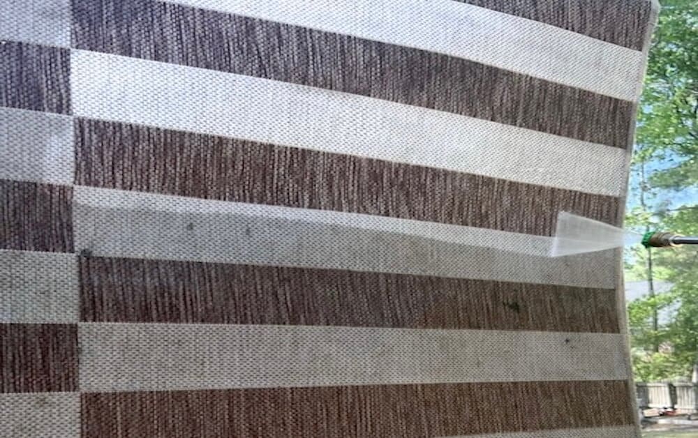 How to Pressure Wash a Rug