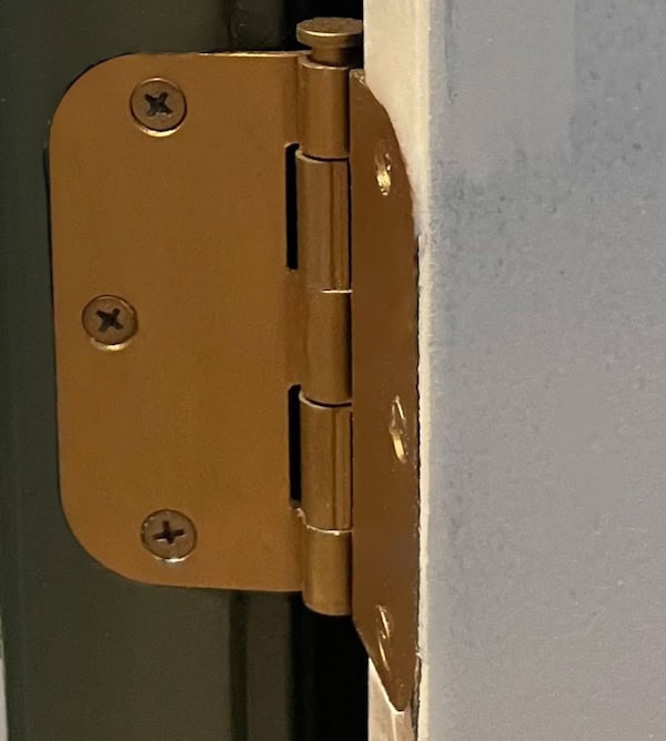 rub and buff on hinges