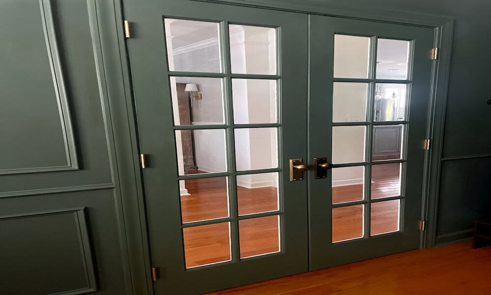 How to Paint French Doors: Color Drenching