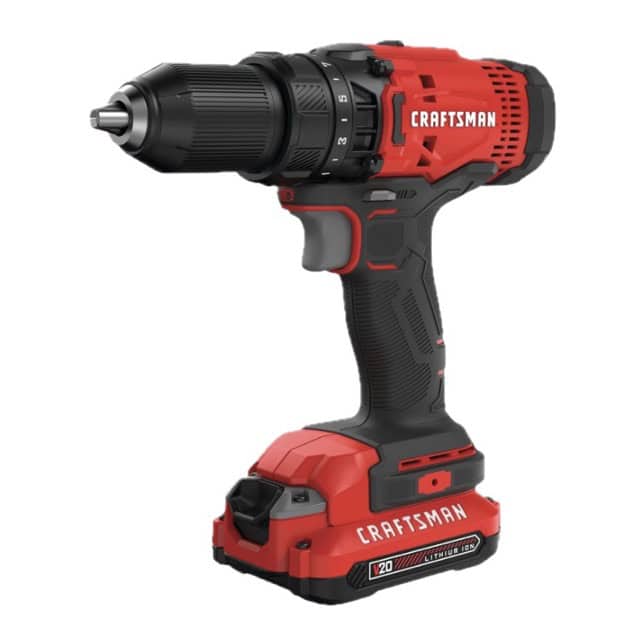 CRAFTSMAN V20 cordless drill driver kit Black Friday deal with battery and charger