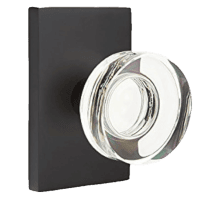 Clear crystal interior door knob dupe similar to the Emtek crystal knob.
