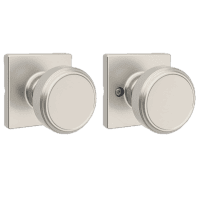 Brass Kwikset Maven interior door knob dupe for the Emtek Norwich knob.