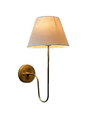 antique wall mounted sconce with goose neck