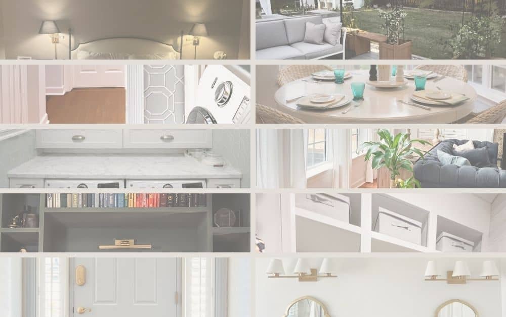 a collage of images of diy home decor ideas for each room of your home