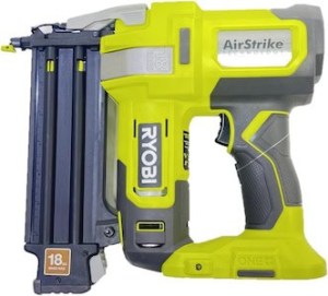 Powerful Ryobi AirStrike nail gun for DIY projects.