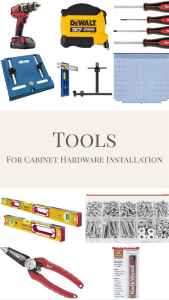 tools for cabinet hardware installation