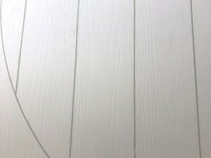Close-up view  after sanding dining table using epoxy wood filler