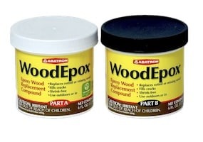 epoxy used for filling in cracks in a table