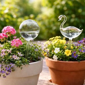 glass plant watering globes for automatic watering plants