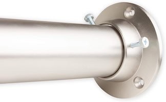 adjustable closet rod satin nickel