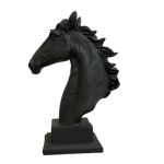 black horse sculpture