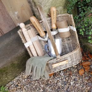 garden trug with tools basket for gardening tools storage and organization
