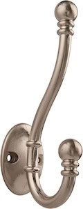 Stainless steel outdoor shower hook for DIY outdoor shower enclosure.