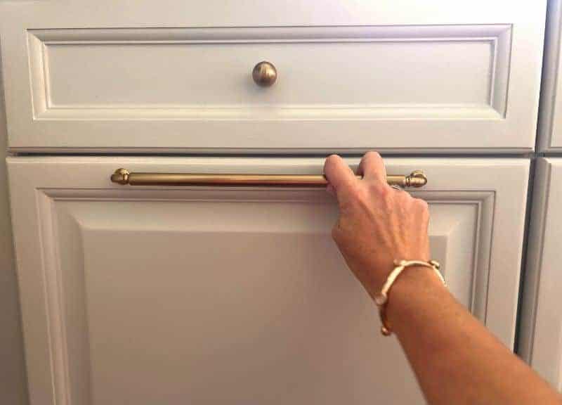 How to measure cabinet pull hole spacing (CTC) accurately for installation.